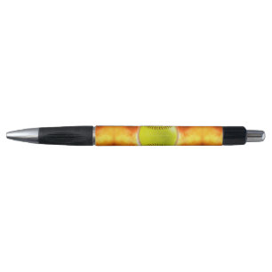 SlipperyJoe's softball on fire flames fireball ras Pen