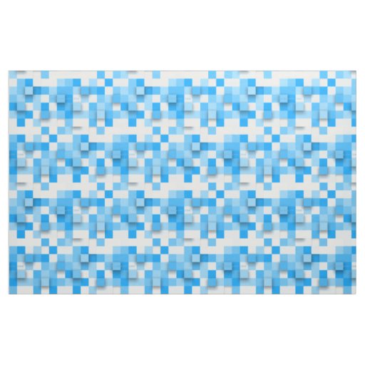 SlipperyJoe's squares artwork mosaic modern three- Fabric