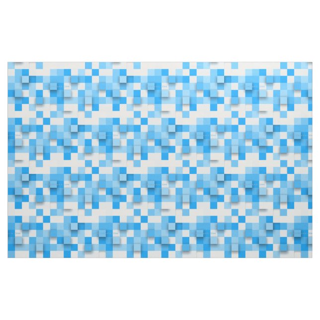 SlipperyJoe's squares artwork mosaic modern three- Fabric (Yard)