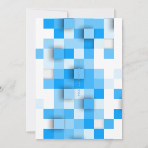 SlipperyJoes squares artwork mosaic modern three_ Holiday Card