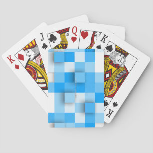 SlipperyJoe's squares artwork mosaic modern three- Poker Cards
