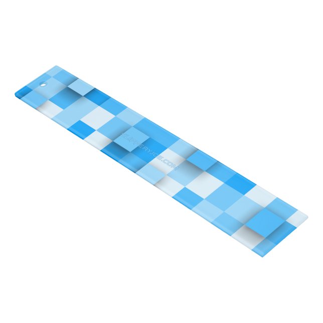 SlipperyJoe's squares artwork mosaic modern three- Ruler (Angled)