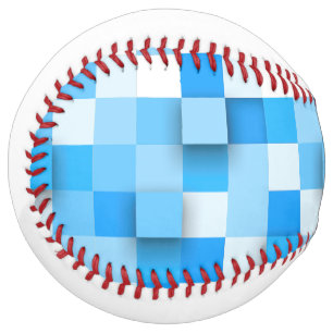 SlipperyJoe's squares artwork mosaic modern three- Softball