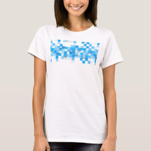 SlipperyJoe's squares artwork mosaic modern three- T-Shirt