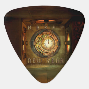 SlipperyJoe's steampunk-themed New Year round meta Guitar Pick