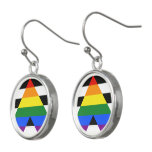 SlipperyJoe's Straight Ally Flag gay gifts LGBTQIA Earrings