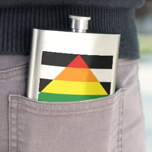 SlipperyJoe's Straight Ally Flag gay gifts LGBTQIA Flask