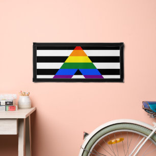 SlipperyJoe's straight ally flag smooth rainbow gr