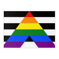 SlipperyJoe's straight ally flag smooth rainbow gr