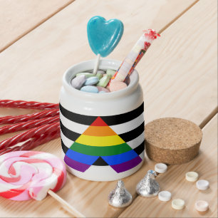 SlipperyJoe's straight ally flag smooth rainbow gr Candy Jar