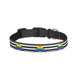 SlipperyJoe's straight ally flag smooth rainbow gr Pet Collar