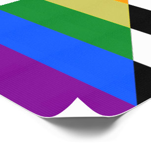 SlipperyJoe's straight ally flag smooth rainbow gr Temporary Tattoos