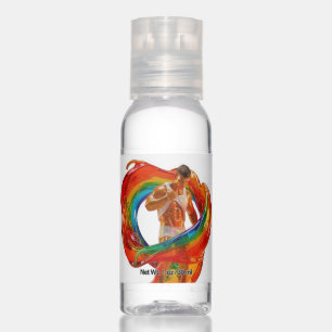 SlipperyJoe's striking modern Pride themed masculi Hand Sanitizer