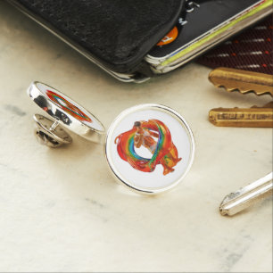 SlipperyJoe's striking modern Pride-themed masculi Lapel Pin