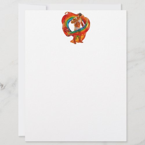 SlipperyJoe's striking modern Pride-themed masculi Letterhead