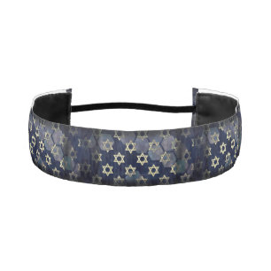 SlipperyJoe's strong Hanukkah vibe Star of David m Athletic Headband
