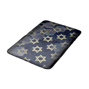 SlipperyJoe's strong Hanukkah vibe Star of David m Bath Mat
