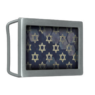 SlipperyJoe's strong Hanukkah vibe Star of David m Belt Buckle