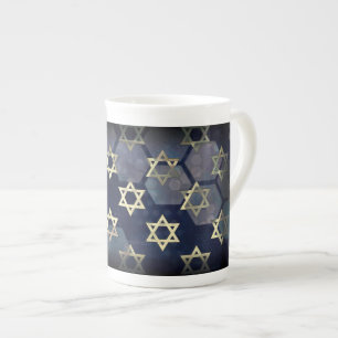 SlipperyJoe's strong Hanukkah vibe Star of David m Bone China Mug