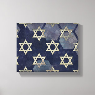 SlipperyJoe's strong Hanukkah vibe Star of David m Canvas Print