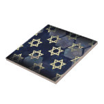 SlipperyJoe's strong Hanukkah vibe Star of David m Ceramic Tile<br><div class="desc">SlipperyJoe's strong Hanukkah vibe Star of David motif symbol symbolizing Jewish identity and tradition artistic subtle silvery-gray tone deep midnight-blue background traditional colors associated Hebrew celebrations religious light shining into darkness digital stained glass effect repeated clean geometric patterns creates rhythm and unity elegant contemporary abstract symbolism</div>