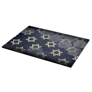 SlipperyJoe's strong Hanukkah vibe Star of David m Cutting Board