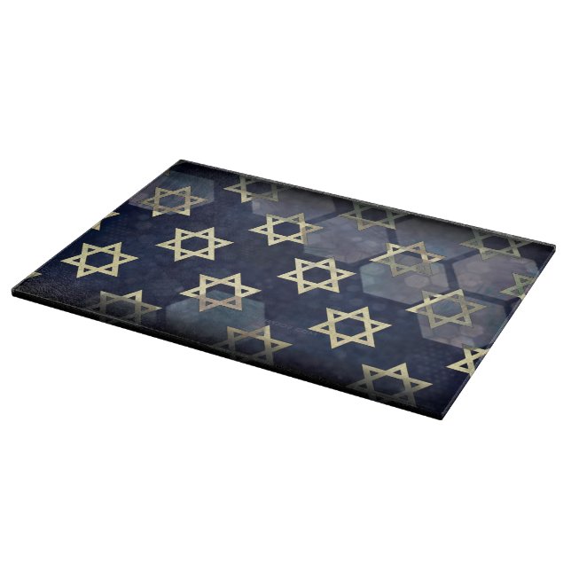 SlipperyJoe's strong Hanukkah vibe Star of David m Cutting Board (Corner)