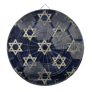 SlipperyJoe's strong Hanukkah vibe Star of David m Dart Board