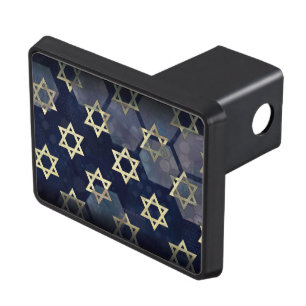 SlipperyJoe's strong Hanukkah vibe Star of David m Hitch Cover
