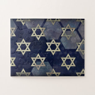 SlipperyJoe's strong Hanukkah vibe Star of David m Jigsaw Puzzle