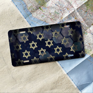SlipperyJoe's strong Hanukkah vibe Star of David m License Plate