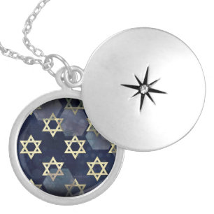 SlipperyJoe's strong Hanukkah vibe Star of David m Locket Necklace