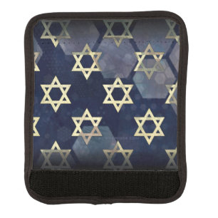 SlipperyJoe's strong Hanukkah vibe Star of David m Luggage Handle Wrap