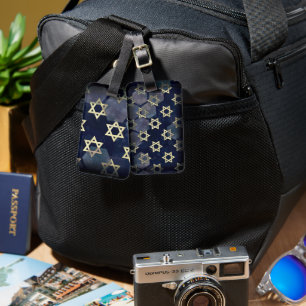 SlipperyJoe's strong Hanukkah vibe Star of David m Luggage Tag