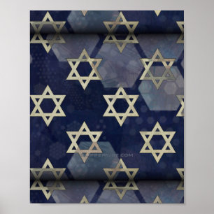 SlipperyJoe's strong Hanukkah vibe Star of David m Poster