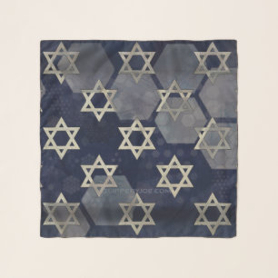 SlipperyJoe's strong Hanukkah vibe Star of David m Scarf