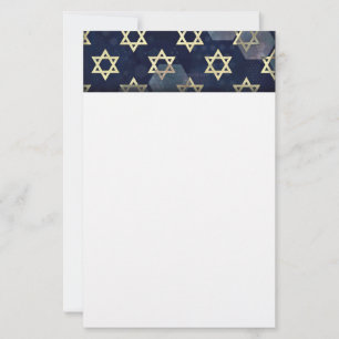 SlipperyJoe's strong Hanukkah vibe Star of David m Stationery