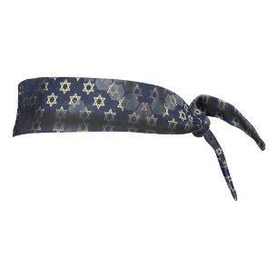SlipperyJoe's strong Hanukkah vibe Star of David m Tie Headband