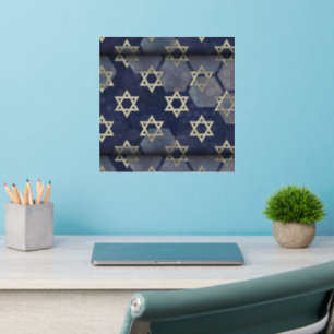 SlipperyJoe's strong Hanukkah vibe Star of David m Wall Decal