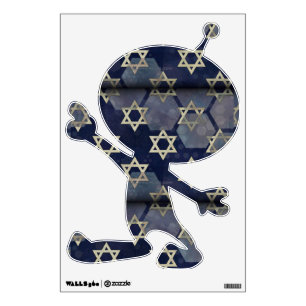 SlipperyJoe's strong Hanukkah vibe Star of David m Wall Decal