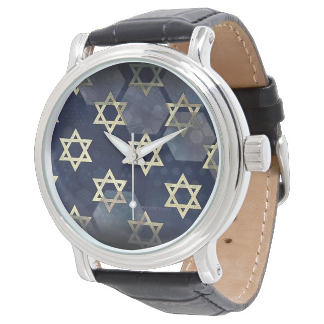 SlipperyJoe's strong Hanukkah vibe Star of David m Watch (Angled)