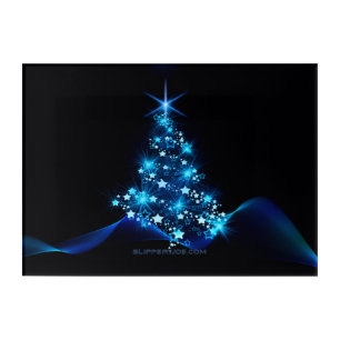 SlipperyJoe's stylized glowing Christmas tree brig Acrylic Print