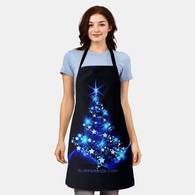 SlipperyJoe's stylized glowing Christmas tree brig Apron (Worn)