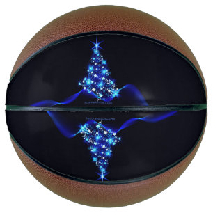 SlipperyJoe's stylized glowing Christmas tree brig Basketball