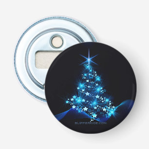 SlipperyJoe's stylized glowing Christmas tree brig Bottle Opener