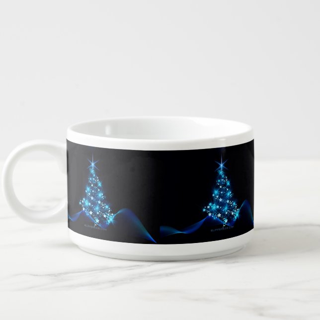 SlipperyJoe's stylized glowing Christmas tree brig Bowl (Right)