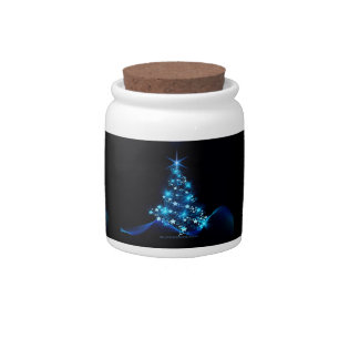 SlipperyJoe's stylized glowing Christmas tree brig Candy Jar