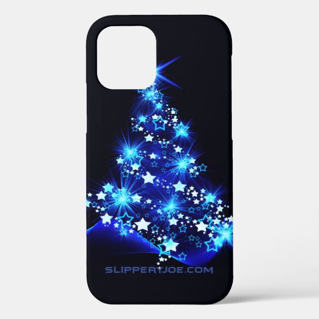 SlipperyJoe's stylized glowing Christmas tree brig Case-Mate iPhone Case (Back)