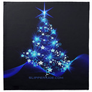 SlipperyJoe's stylized glowing Christmas tree brig Cloth Napkin