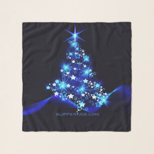 SlipperyJoe's stylized glowing Christmas tree brig Scarf